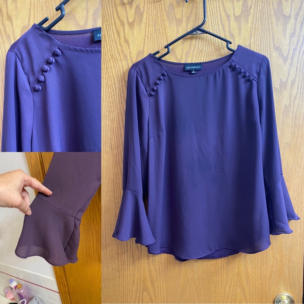 Longsleeve bell sleeve blouse